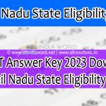 TN SET Solution Key 2023 Download - Tamil Nadu State Eligibility Test