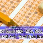 Tamilnadu TANCET Results 2023