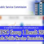 TNPSC Group 1 Result 2023 - Tamil Nadu Public Service Commision Results