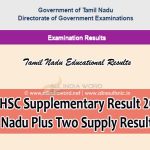 TN 12th Supplementary Result 2023 Tamil Nadu